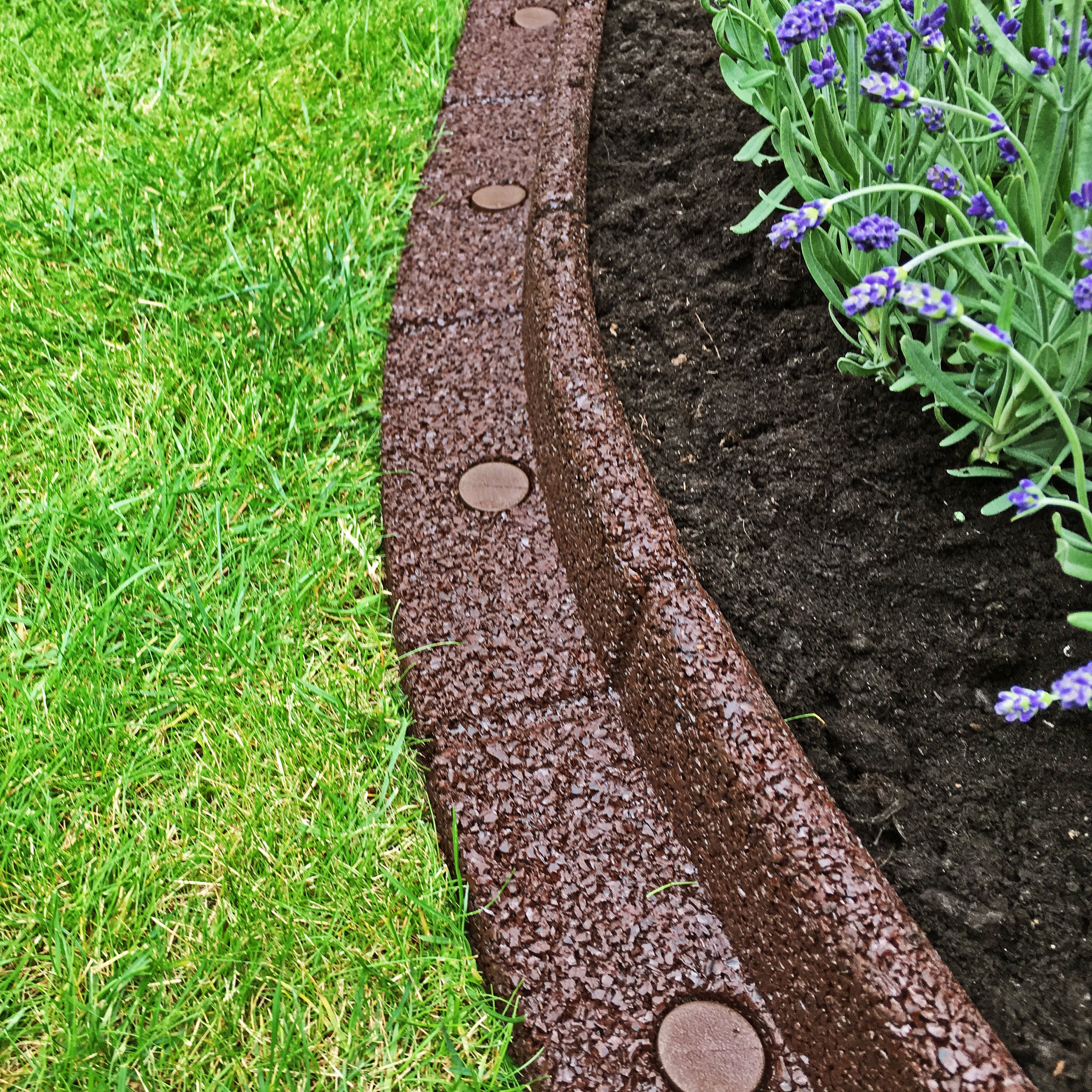 FlexiBorder - das flexible Rasenkantensystem für Ihren Garten (Schwarz)